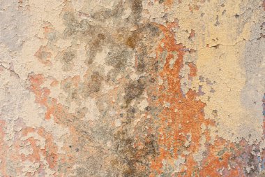 Çizikler ve çatlaklar ile duvar parçası. Arka plan olarak kullanılabilir