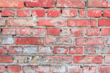 Çizikler ve çatlaklar ile tuğla doku. Arka plan olarak kullanılabilir