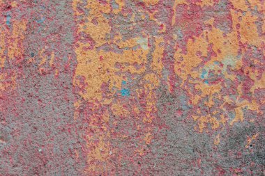 Çizikler ve çatlaklar ile duvar parçası. Arka plan olarak kullanılabilir