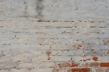 Çizikler ve çatlaklar ile tuğla doku. Arka plan olarak kullanılabilir