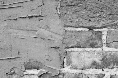 Çizikler ve çatlaklar ile tuğla doku. Arka plan olarak kullanılabilir