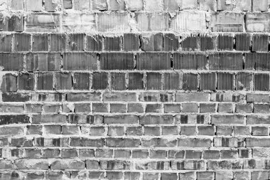 Çizikler ve çatlaklar ile tuğla doku. Arka plan olarak kullanılabilir