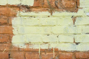 Çizikler ve çatlaklar ile tuğla doku. Arka plan olarak kullanılabilir