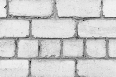 Çizikler ve çatlaklar ile tuğla doku. Arka plan olarak kullanılabilir