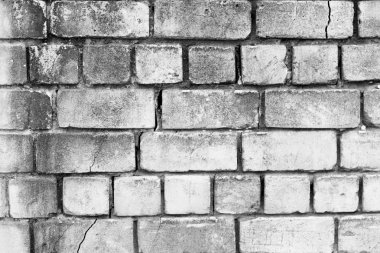 Çizikler ve çatlaklar ile tuğla doku. Arka plan olarak kullanılabilir