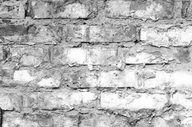 Çizikler ve çatlaklar ile tuğla doku. Arka plan olarak kullanılabilir