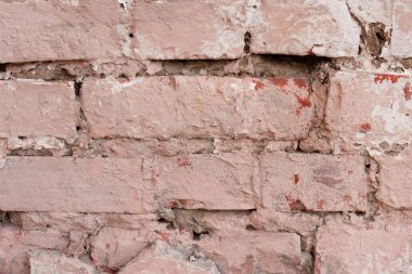 Çizikler ve çatlaklar ile tuğla doku. Arka plan olarak kullanılabilir