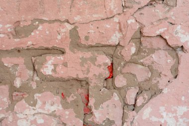 Çizikler ve çatlaklar ile duvar parçası. Arka plan olarak kullanılabilir