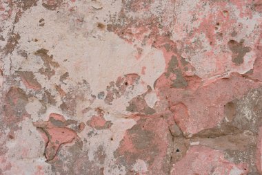 Çizikler ve çatlaklar ile duvar parçası. Arka plan olarak kullanılabilir