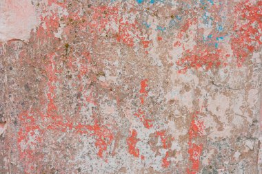 Çizikler ve çatlaklar ile duvar parçası. Arka plan olarak kullanılabilir