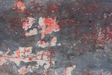 Çizikler ve çatlaklar ile duvar parçası. Arka plan olarak kullanılabilir