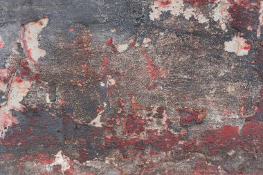 Çizikler ve çatlaklar ile duvar parçası. Arka plan olarak kullanılabilir