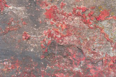 Çizikler ve çatlaklar ile duvar parçası. Arka plan olarak kullanılabilir