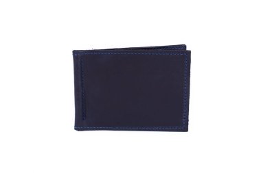 Deri cüzdan izole beyaz bir arka plan üzerinde. Arka plan olarak kullanılabilir