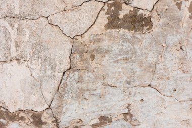 Çizikler ve çatlaklar ile duvar parçası. Arka plan olarak kullanılabilir