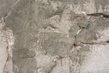 Çizikler ve çatlaklar ile duvar parçası. Arka plan olarak kullanılabilir