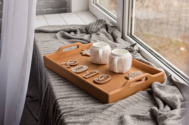 Noel gingerbreads ve Noel harekete geçirilir. Arka plan olarak kullanılabilir