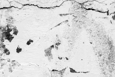 Çizikler ve çatlaklar ile duvar parçası. Arka plan olarak kullanılabilir
