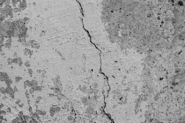 Doku, duvar, beton, arka plan olarak kullanılabilir. Çizik ve çatlaklarla dolu bir duvar parçası.
