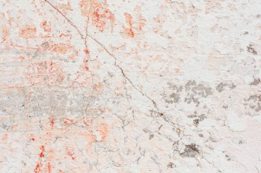 Doku, duvar, beton, arka plan olarak kullanılabilir. Çizik ve çatlaklarla dolu bir duvar parçası.