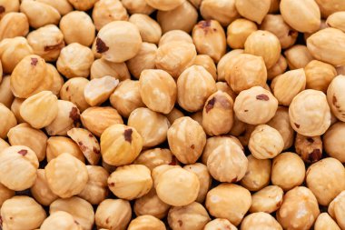 Fındık kapatın. Kahvaltı, sağlıklı gıda. Arka plan olarak kullanılabilir