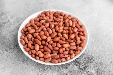 Fıstık kapatın. Kahvaltı, sağlıklı gıda. Arka plan olarak kullanılabilir