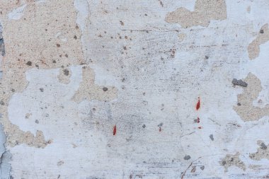 Doku, duvar, beton, arka plan olarak kullanılabilir. Çizik ve çatlaklarla dolu bir duvar parçası.