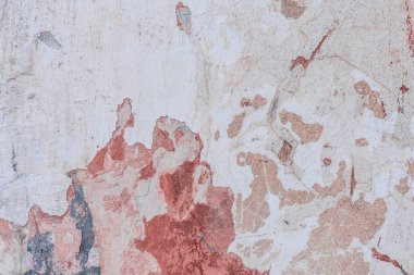 Doku, duvar, beton, arka plan olarak kullanılabilir. Çizik ve çatlaklarla dolu bir duvar parçası.