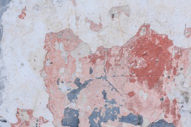 Doku, duvar, beton, arka plan olarak kullanılabilir. Çizik ve çatlaklarla dolu bir duvar parçası.