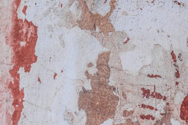 Doku, duvar, beton, arka plan olarak kullanılabilir. Çizik ve çatlaklarla dolu bir duvar parçası.