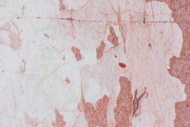 Doku, duvar, beton, arka plan olarak kullanılabilir. Çizik ve çatlaklarla dolu bir duvar parçası.