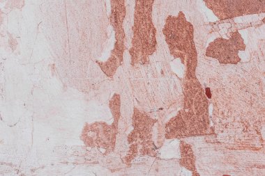 Doku, duvar, beton, arka plan olarak kullanılabilir. Çizik ve çatlaklarla dolu bir duvar parçası.