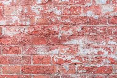 Doku, tuğla, duvar, arka plan olarak kullanılabilir. Çizik ve çatlaklarla tuğla dokusu