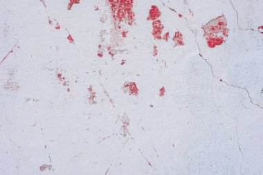 Doku, duvar, beton, arka plan olarak kullanılabilir. Çizik ve çatlaklarla dolu bir duvar parçası.