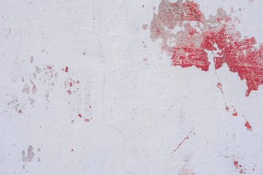 Doku, duvar, beton, arka plan olarak kullanılabilir. Çizik ve çatlaklarla dolu bir duvar parçası.