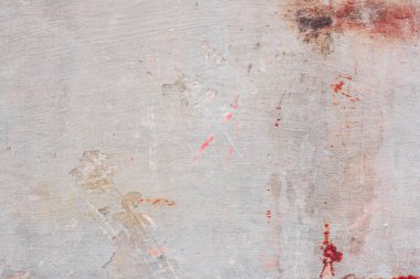 Doku, duvar, beton, arka plan olarak kullanılabilir. Çizik ve çatlaklarla dolu bir duvar parçası.