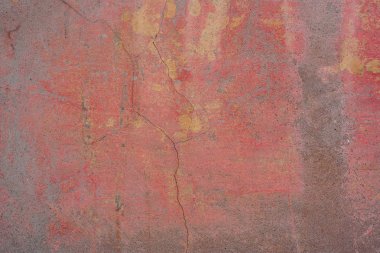 Doku, duvar, beton, arka plan olarak kullanılabilir. Çizik ve çatlaklarla dolu bir duvar parçası.