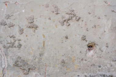 Doku, duvar, beton, arka plan olarak kullanılabilir. Çizik ve çatlaklarla dolu bir duvar parçası.