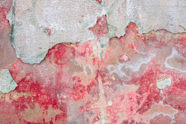 Doku, duvar, beton, arka plan olarak kullanılabilir. Çizik ve çatlaklarla dolu bir duvar parçası.