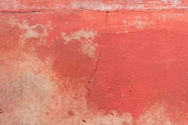 Doku, duvar, beton, arka plan olarak kullanılabilir. Çizik ve çatlaklarla dolu bir duvar parçası.