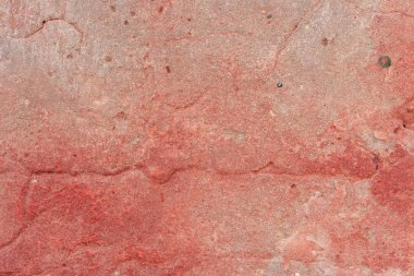 Doku, duvar, beton, arka plan olarak kullanılabilir. Çizik ve çatlaklarla dolu bir duvar parçası.