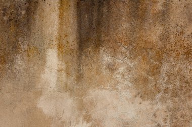 Doku, duvar, beton, arka plan olarak kullanılabilir. Çizik ve çatlaklarla dolu bir duvar parçası.