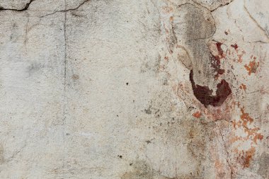 Doku, duvar, beton, arka plan olarak kullanılabilir. Çizik ve çatlaklarla dolu bir duvar parçası.