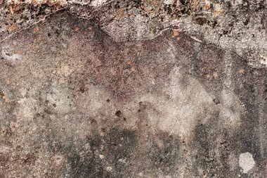 Doku, duvar, beton, arka plan olarak kullanılabilir. Çizik ve çatlaklarla dolu bir duvar parçası.