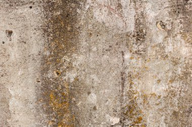 Doku, duvar, beton, arka plan olarak kullanılabilir. Çizik ve çatlaklarla dolu bir duvar parçası.