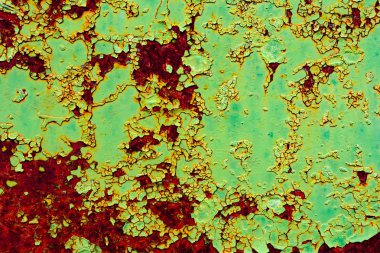 Arkaplan olarak kullanılabilecek çizik ve çatlaklarla metal doku