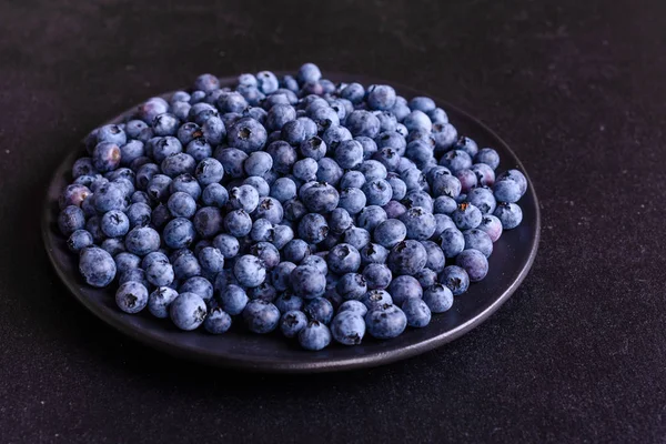 Aliments Biologiques Antioxydants Aux Bleuets Dans Concept Bol Pour Une — Photo