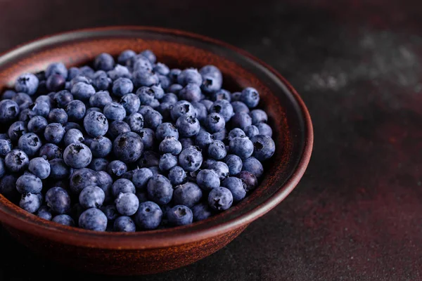 Blueberry Antioxidant Organic Food Bowl Concept Healthy Eating Nutrition — Stock Photo, Image