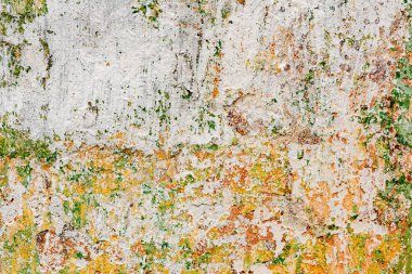 Çatlakları ve çizikleri olan beton bir duvarın dokusu arka plan olarak kullanılabilir.