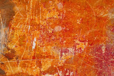 Çatlakları ve çizikleri olan beton bir duvarın dokusu arka plan olarak kullanılabilir.